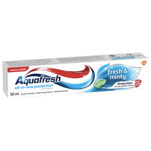 AQUAFRESH TOOTHPASTE FRESH&MINTY 50ML