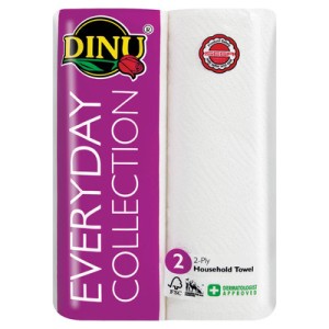 DINU PLAIN WHITE ROLLER TOWEL 2EA