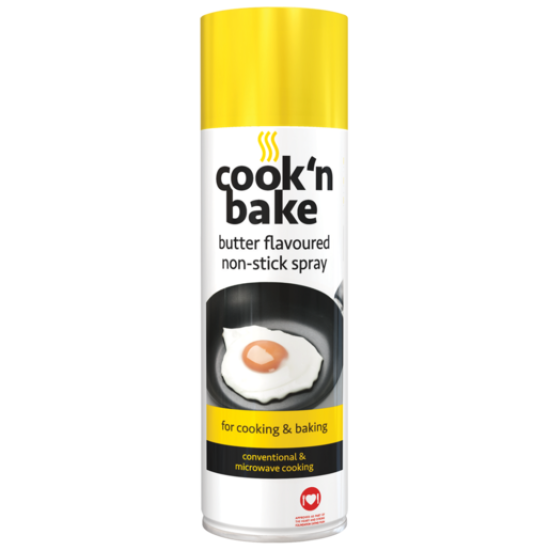 COOK&BAKE NON STCK SPRAY B FLAVOUR 300ML